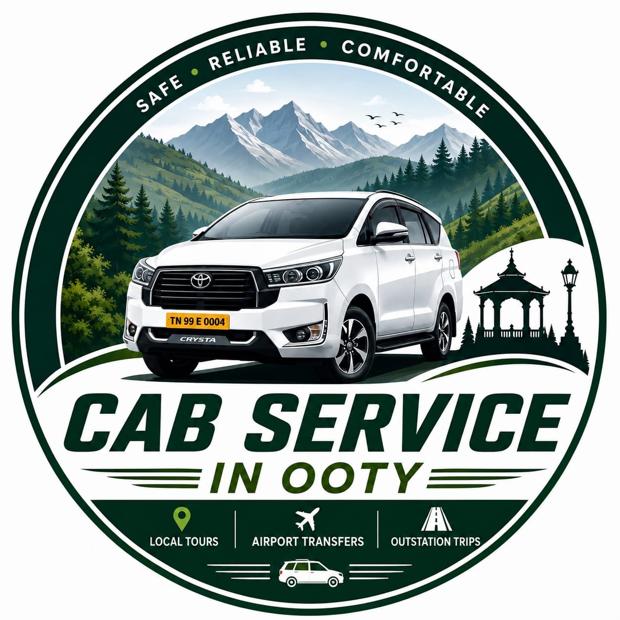 Copyrights by Cab Service in Ooty.